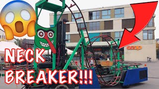 Homemade Carnival Looping Roller Coaster  Fakoba Bassersdorf  Onride POV [upl. by Pironi50]