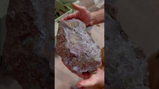 Cutting open a huge agate from Mexico 🤩 [upl. by Eelatan]