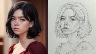 Discover the Secrets of Creating Stunning Portrait By Loomis Method Drawing [upl. by Enaoj]