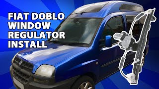 Fiat Doblo 2004  Replacing Faulty Window Regulator [upl. by Krawczyk]