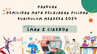 PANDUAN PEMILIHAN MATA PELAJARAN PILIHAN KURIKULUM MERDEKA  SMAN 2 CIREBON [upl. by Nylekoorb]