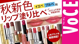 【イエベ・ブルべ】秋メイクおすすめリップレビュー！【RMK、ルナソルなど】 [upl. by Yazbak]