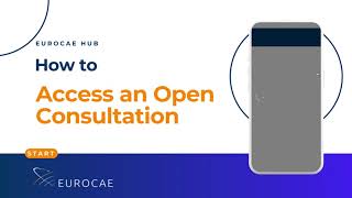 How to access an Open Consultation EUROCAE Hub [upl. by Aidnahs]