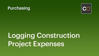 Logging Construction Project Expenses [upl. by Nnyrb]