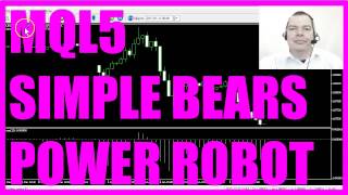 MQL5 TUTORIAL  SIMPLE BEARS POWER EXPERT ADVISOR [upl. by Lebasiairam656]