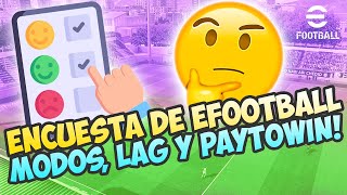 😨 La ENCUESTA de la VERGUENZA ESPABILA KONAMI  EFOOTBALL 😨 [upl. by Nylesoj]