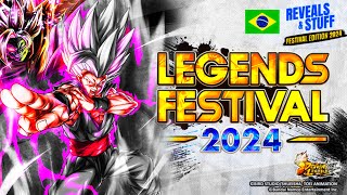 TRANSMISSÃO OFICIAL REVEALS E STUFF LEGENDS FESTIVAL 2024 NO DRAGON BALL LEGENDS [upl. by Beryle]