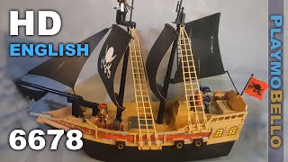 2015 Playmobil 6678 Large Pirate Ship Playmobil set REVIEW [upl. by Ocimad706]