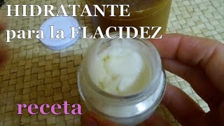 Cómo hacer una CREMA PARA LA FLACIDEZ facial y mejorar la ELASTICIDAD de la piel [upl. by Noxid]