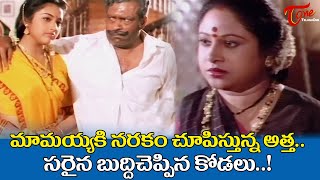 మామయ్యకి నరకం చూపిస్తున్న అత్త  Abbaigaru Movie  Venkatesh and Meena Ultimate Scene  TeluguOne [upl. by Ibmat]