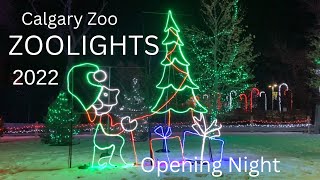 Calgary Zoo Lights 2022 [upl. by Chellman]