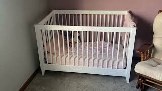 Babyletto Hudson 3 in 1 Convertible Crib with Toddler Bed Conversion Kit Review Such a great crib [upl. by Ely651]