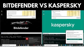 Kaspersky vs Bitdefender Free  Test vs Malware [upl. by Poppo]