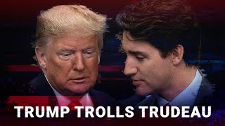 Donald Trump hilariously trolls Trudeau calling him ‘the governor’ of ‘the great state of Canada’ [upl. by Kielty]