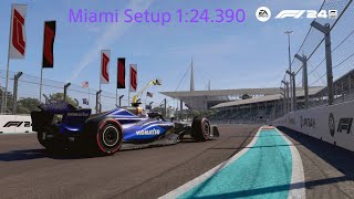 F1 24 Miami Hotlap  Setup  124390  KARL24 [upl. by Vachel]