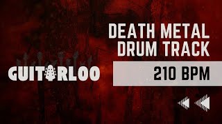 210 BPM  BRUTAL Death MetalDeathcore Drum Track HD [upl. by Chalmer]