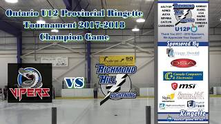 Ontario Ringette Association Provincial Tournament 2018  Richmond Hill VS West Ottawa [upl. by Farver]