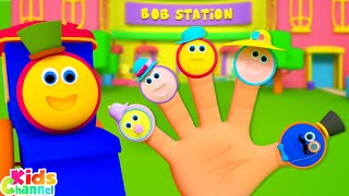 Bob The Train  Finger Family  More Popular Nursery Rhymes for Kids [upl. by Eikcaj]