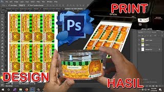 cara mencetak stiker label makanan sendiri dengan printer [upl. by Allerie922]