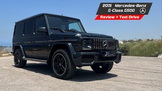 2015 MercedesBenz GClass G500 Review  Test Drive [upl. by Ellehcirt]