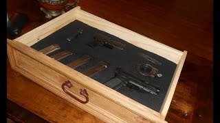 DIY Nightstand with Secret Compartment for Gun Storage Pt1 Tools Materials and Layout [upl. by Conrade]