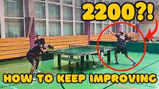 Table Tennis Match Review HIGH ELO  How to Keep Improving [upl. by Pepi628]