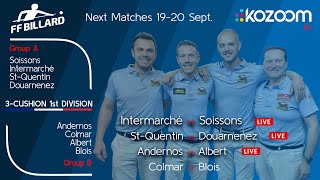 3CUSHION French League 20242025  ANDERNOS Barry VAN BEERS vs ALBERT Jef PHILIPOOM [upl. by Nyliuqcaj]