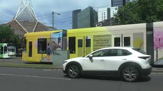 CommBank tram D1 3514 St Kilda Rd [upl. by Ydnew]