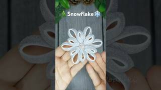 Art Christmas Snowflake ❄️🎅 Christmas DIY ❄️ Снежинка из фоамирана [upl. by Ehcor]