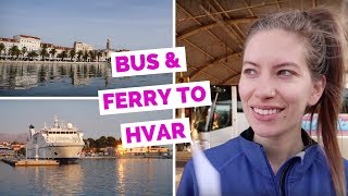 Ferry from Split to Hvar Croatia travel vlog [upl. by Sinegra]