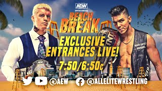 Exclusive Cody Rhodes amp Guevara Entrances for Their Ladder Match  AEW Beach Break 12622 [upl. by Doelling]