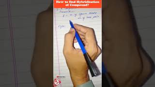 How to find hybridization of a compound  hybridization chemistry class 11how to find hybridization [upl. by Annice]