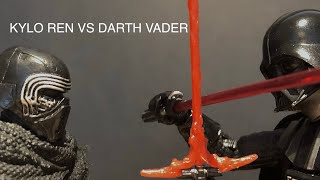 quotKYLO REN VS DARTH VADERquot A Star Wars Stop Motion [upl. by Idmann]