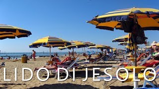 Lido di Jesolo Italy  Beach resort on the Adriatic Sea [upl. by Annovoj932]