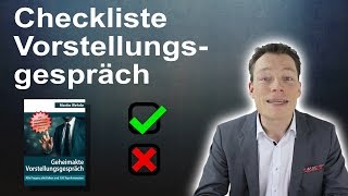 Checkliste Vorstellungsgespräch Wie fit sind Sie Vorstellungsgespräch Vorbereitung  MWehrle [upl. by Regdor]