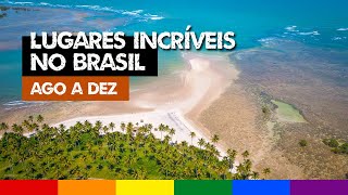 Lugares para VIAJAR NO BRASIL em cada mês AGOSTO até DEZEMBRO [upl. by Sitnik]