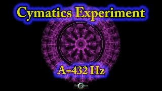 CYMATICSCIMATICACYMATIC Experiment 12 432 Hz [upl. by Ennis]