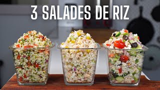 3 SALADES DE RIZ SYMPATHIQUES  FOOD IS LOVE [upl. by Editha59]