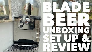 Heineken Blade Beer Dispenser Unboxing Set Up amp Review With Birra Moretti Keg [upl. by Aeli]