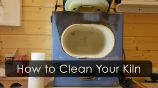 How to clean your kiln with kiln wash otherwise known as Batwash Kiln maintenance [upl. by Kcirdneked]