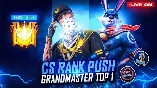 GRANDMASTER TOP 15 CS RANK Push Raistar amp GyanSujan Is Live free fire [upl. by Maitund900]