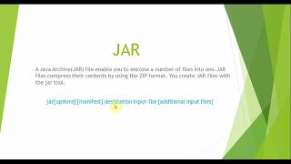 Java  How to create update and extract jar files [upl. by Elva889]