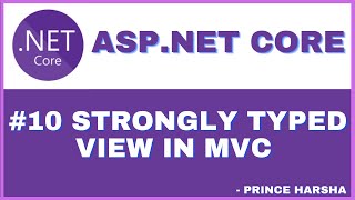 10ASPNET Core MVC tutorial  Strongly typed view in MVC [upl. by Atiekahs]