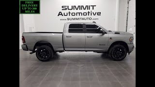 2022 RAM 2500 BIG HORN LVL C NIGHT DIESEL BILLET SILVER 4K WALKAROUND 12804Z SOLD [upl. by Cordie982]