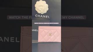 PRETTY IN PINK CHANEL SLG UNBOXING🩷✨shorts chanelunboxing chanel luxury purses haul shop [upl. by Anitra]