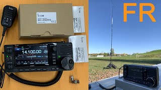 ICOM IC705 Premières impressions testées avec lantenne CrankIR de SteppIR et déballage [upl. by Aseretairam]