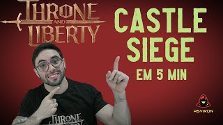 THRONE AND LIBERTY  UM BREVE RESUMO DA CASTLE SIEGE CERCO DE CASTELO [upl. by Damiani]