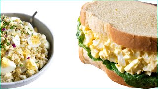 EGG SALAD RECIPE SALAD ZÉ  SALADE D’OEUF [upl. by Etnaid]