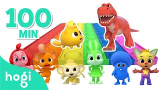 BEST Hogis Popular Songs 2023  Learn Colors amp Sing Along   Compilation  Hogi amp Pinkfong [upl. by Ysnil]