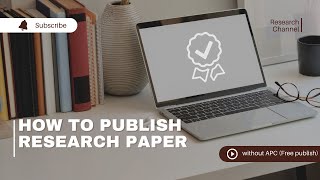 How to publish paper without AMC charges Free publication journals [upl. by Aciras539]